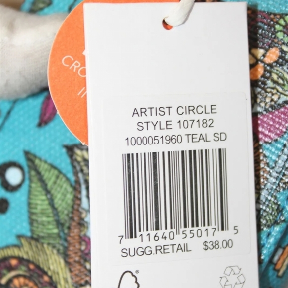 ⭐Sakroots NEW Teal Spirit Desert Smartphone Wristlet Crossbody msrp $38⭐️ - Picture 8 of 10